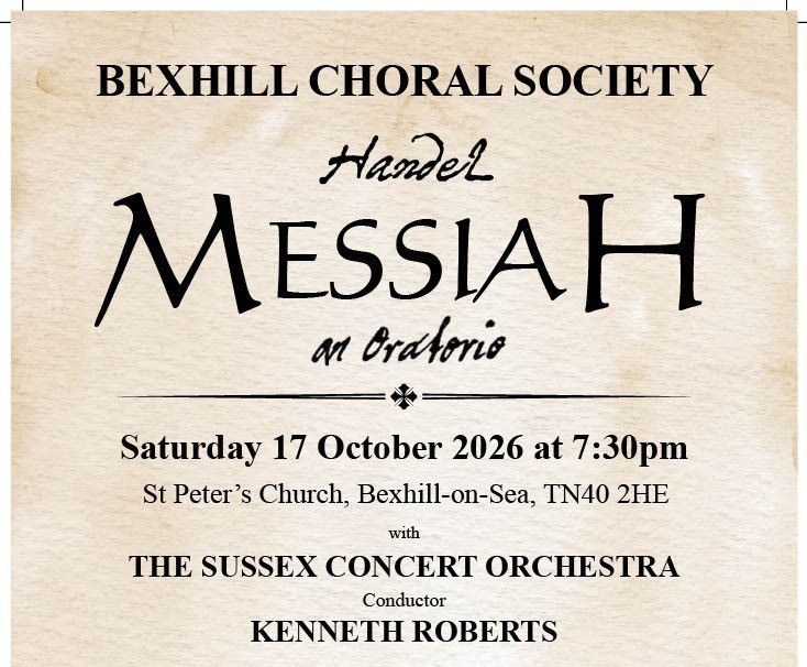 Bexhill Choral Society Autumn 2026 Newsletter