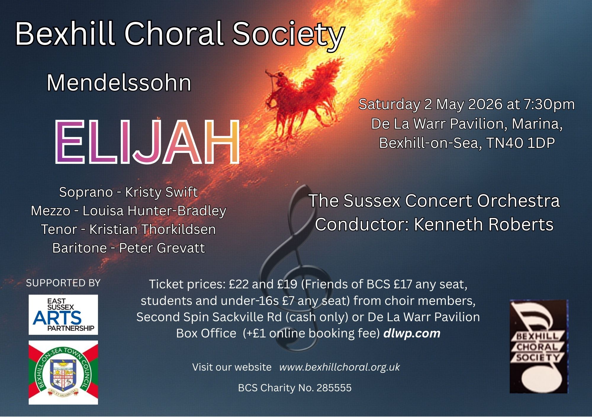 2nd May 2026 Mendelssohn's 'Elijah'