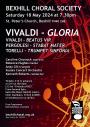 Spring Concert: Vivaldi 'Gloria' & 'Beatus Vir'; Pergolesi 'Stabat Mater'; Torelli 'Trumpet Sinfonia''