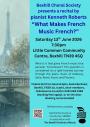 Recital by Kenneth Roberts: What Makes French Music 'French?' 